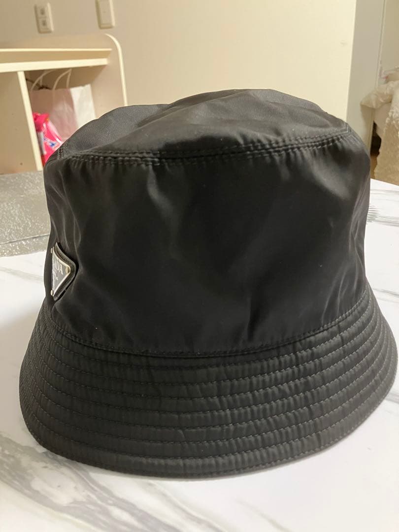 PRADA ブラック XLサイズ　バケットハット　ギャランディカード付き