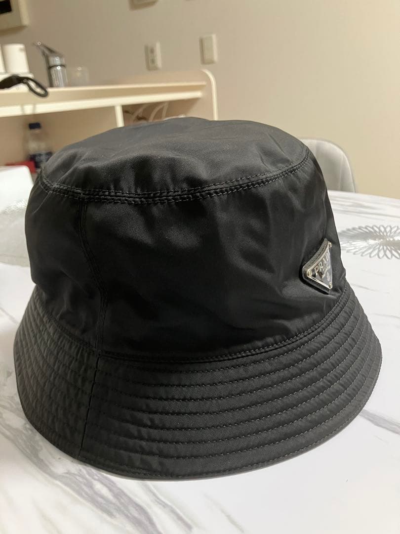 PRADA ブラック XLサイズ　バケットハット　ギャランディカード付き