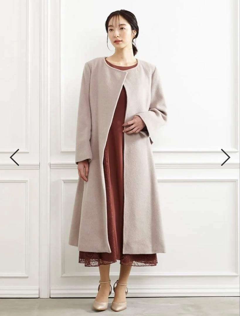 【新品未使用】AIMER アルパカシャギーフィット＆フレアコート