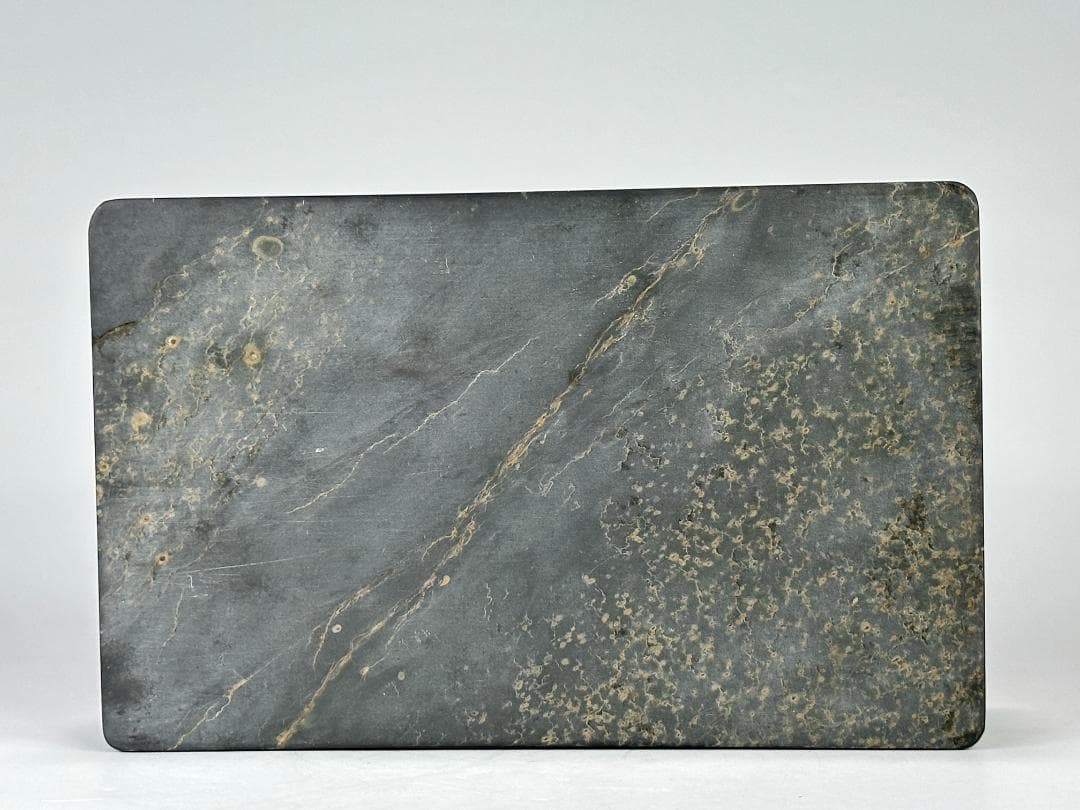 中国美術　書道具　文房具　古硯　歙州硯　金星　板硯　共箱　時代物　書道先生旧蔵