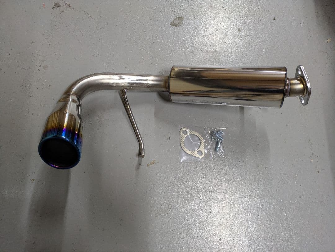 未使用 ジムニー マフラー JB23 ステンレス ブルー