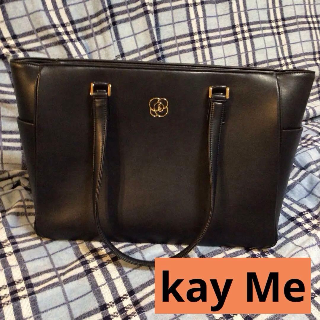 美品❤️kay Me ヴィーガンレザーエアリートートバッグ ビジネス用