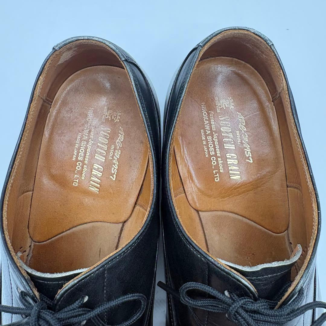 スコッチグレイン T0286 ストレートチップ 本革 ハーフラバー新品 25