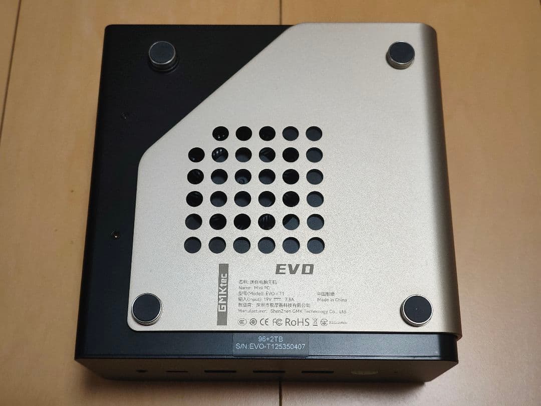 GMKtec EVO-T1 メモリー：96GB ストレージ：2TB