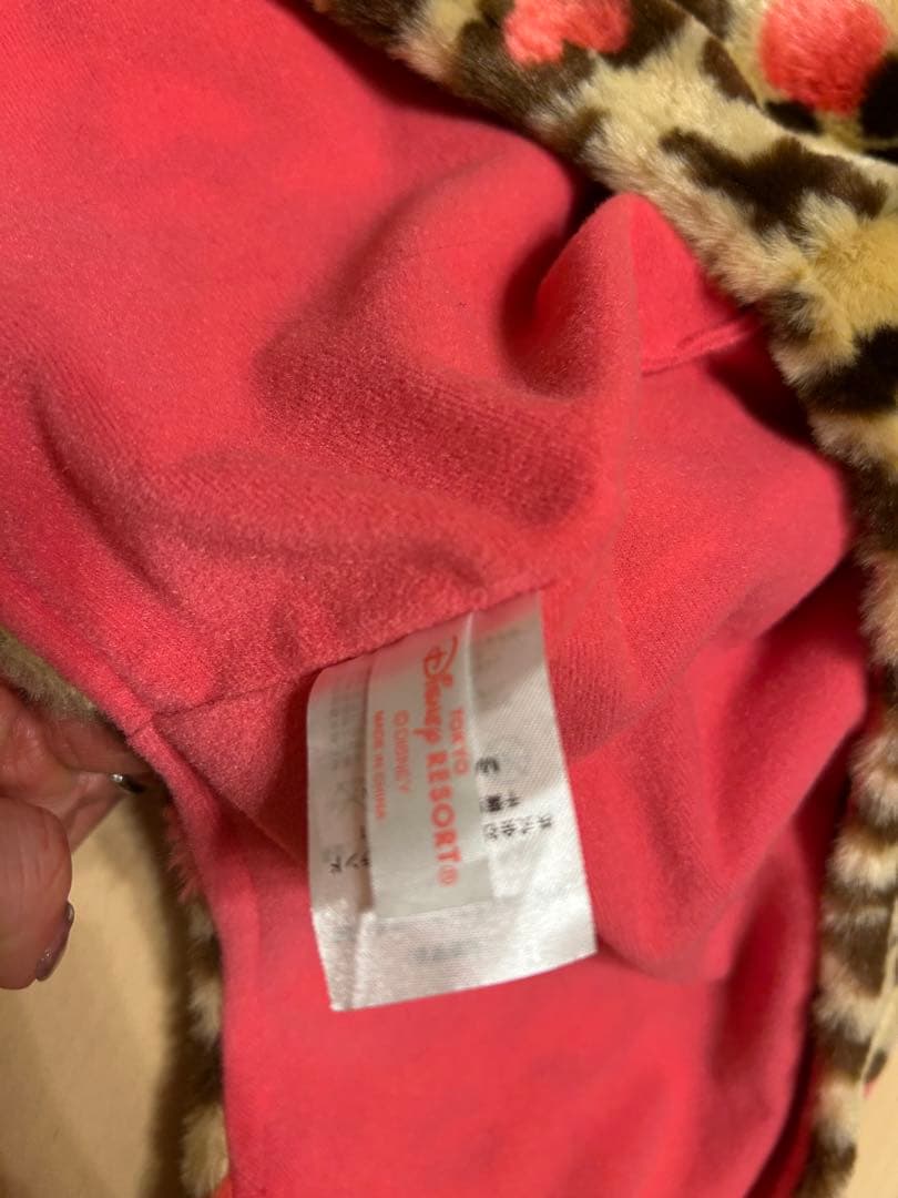 【極美品】ディズニー　ヒョウ柄マフラー