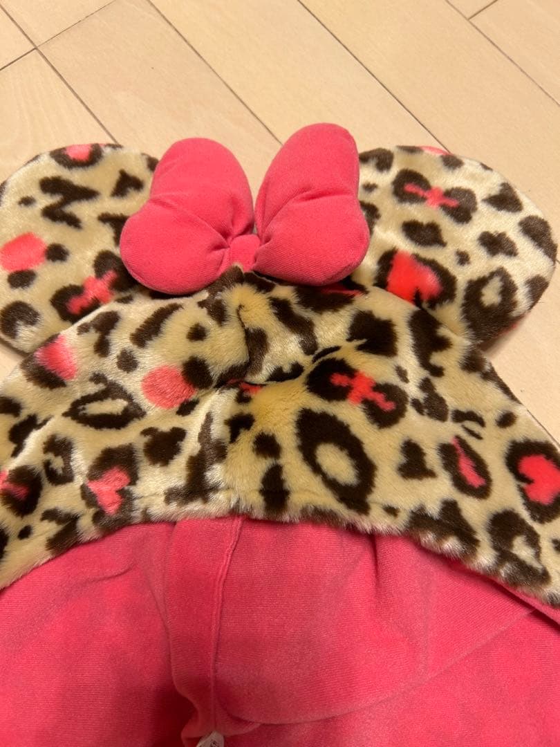 【極美品】ディズニー　ヒョウ柄マフラー