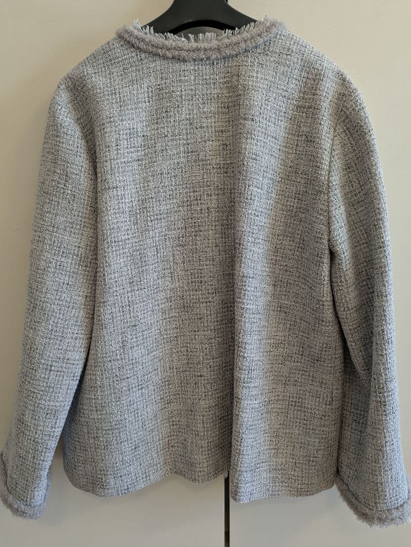 ヴェルメイユパーイエナ★ ブッチャーツイードフリンジジャケット