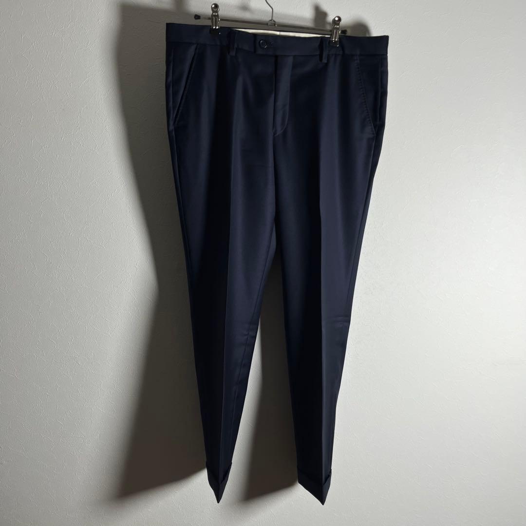 【極美品•3ピース】 ポールスミス×ロロピアーナ スーツ セットアップ L 濃紺