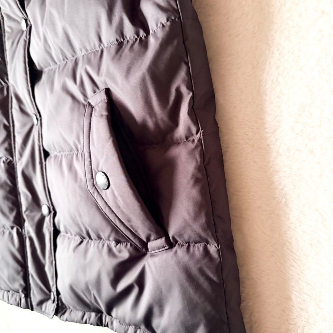 6150 美品✨ ブルーレーベルクレストブリッジ ダウンベスト チェック ファー