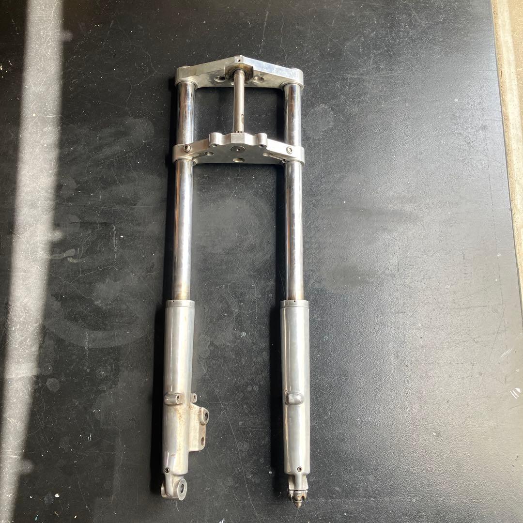 ショベルヘッド41パイ　レイク付きフロントフォーク