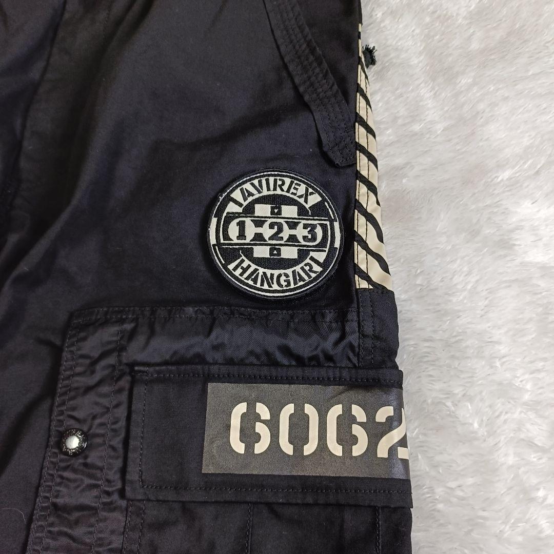 AVIREX ヘリパンツ ミリタリー カーゴパンツ 黒 XL コンビネーション