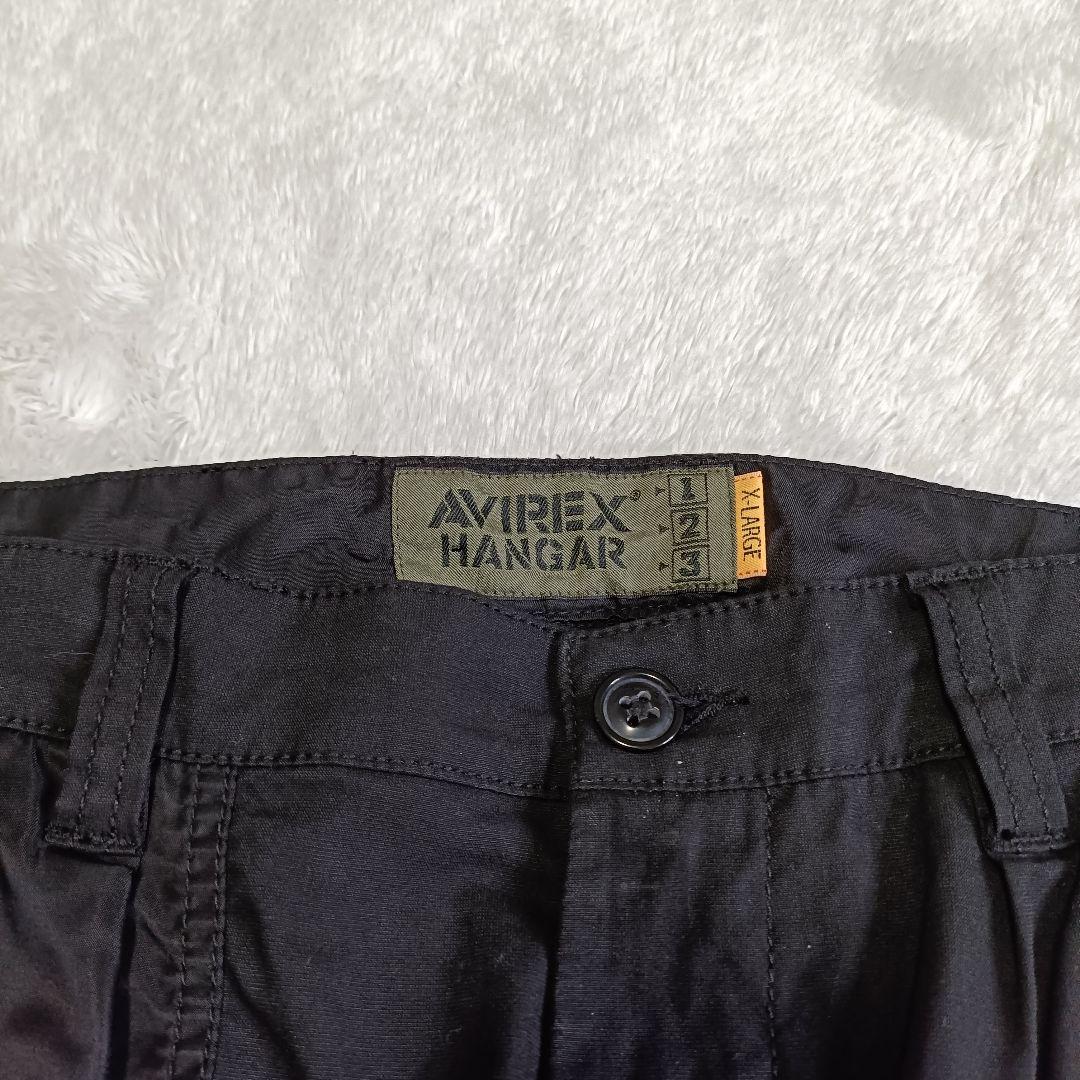 AVIREX ヘリパンツ ミリタリー カーゴパンツ 黒 XL コンビネーション