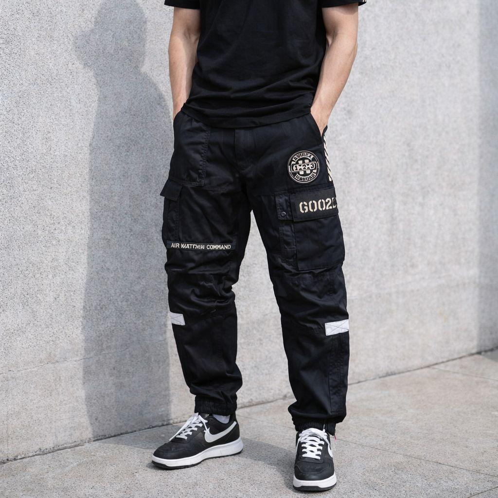 AVIREX ヘリパンツ ミリタリー カーゴパンツ 黒 XL コンビネーション