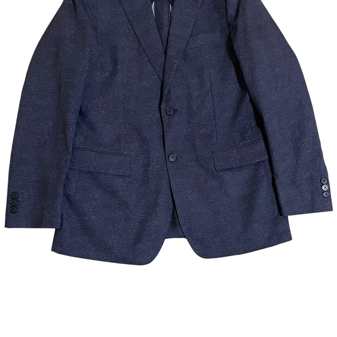 美品　デサント　ウォッシャブル　シアサッカー　トラベルスーツ　セットアップ　A5