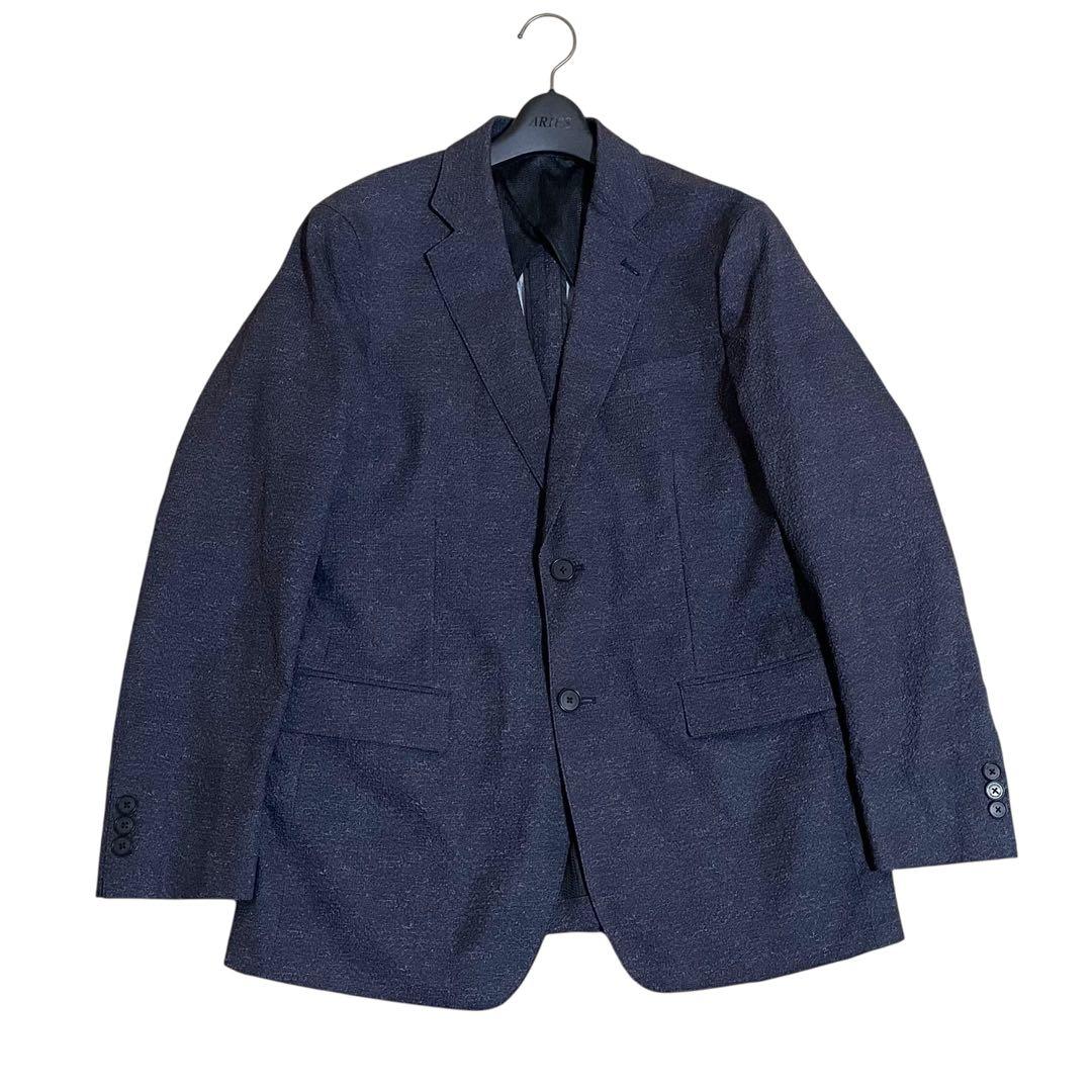 美品　デサント　ウォッシャブル　シアサッカー　トラベルスーツ　セットアップ　A5