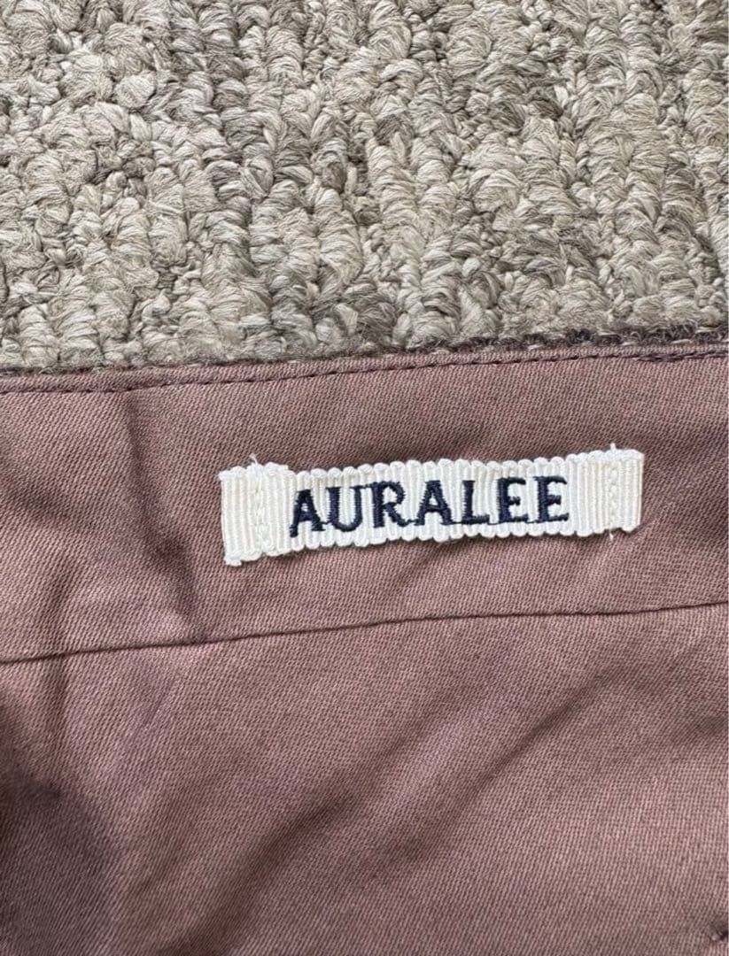 パンツ AURALEE Lama shetland wool tweed slacks