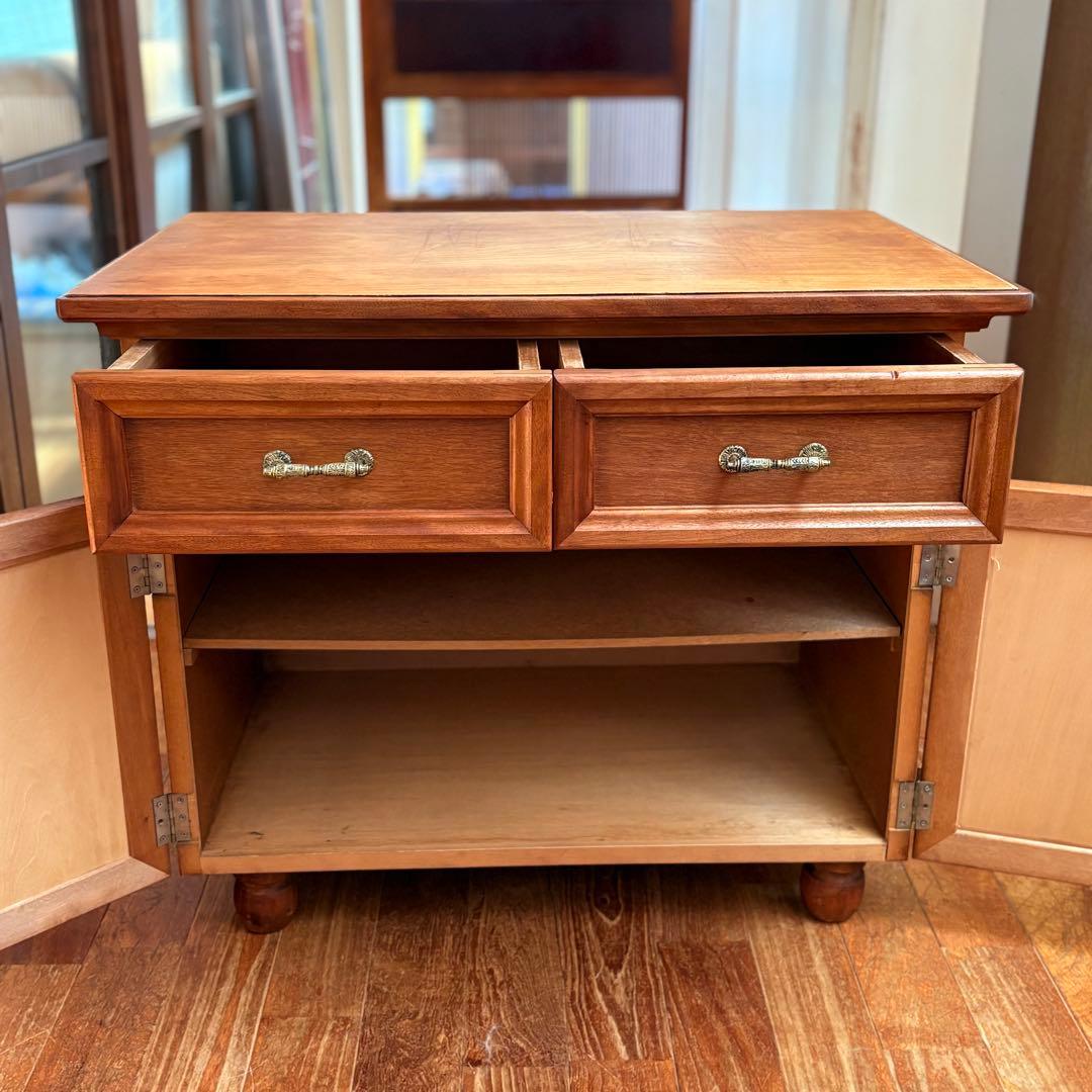 【ヴィンテージ収納棚】北欧 木製キャビネット 特注品 サイドボード アンティーク