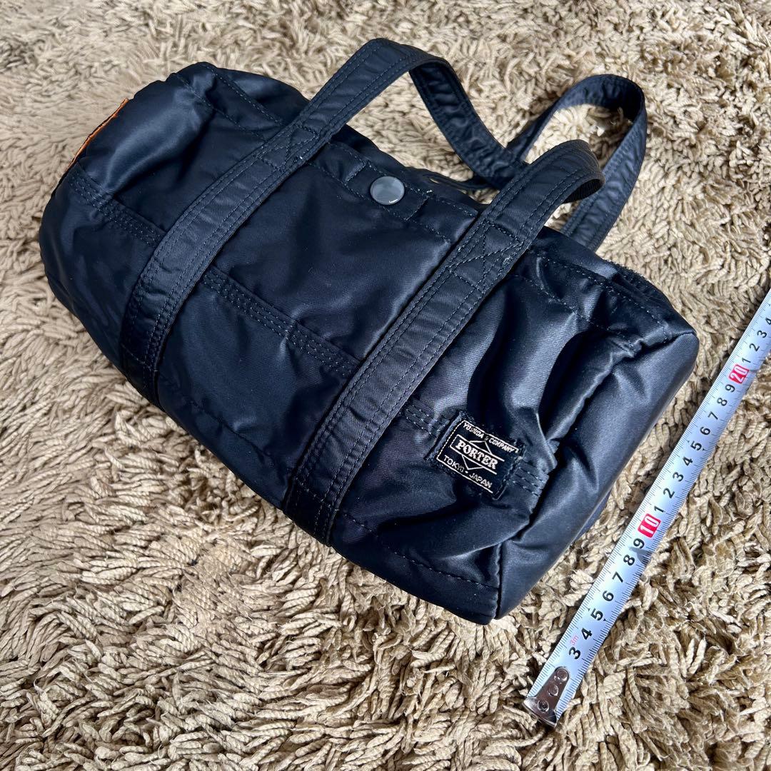美品　PORTER　ポーター　ミニドラムバッグ　タンカー　黒　廃番