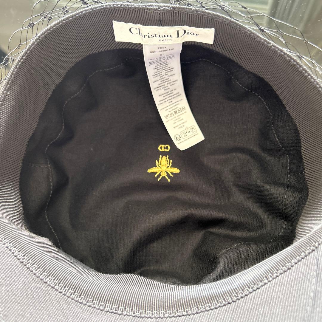 Christian Dior チュール付キャスケット