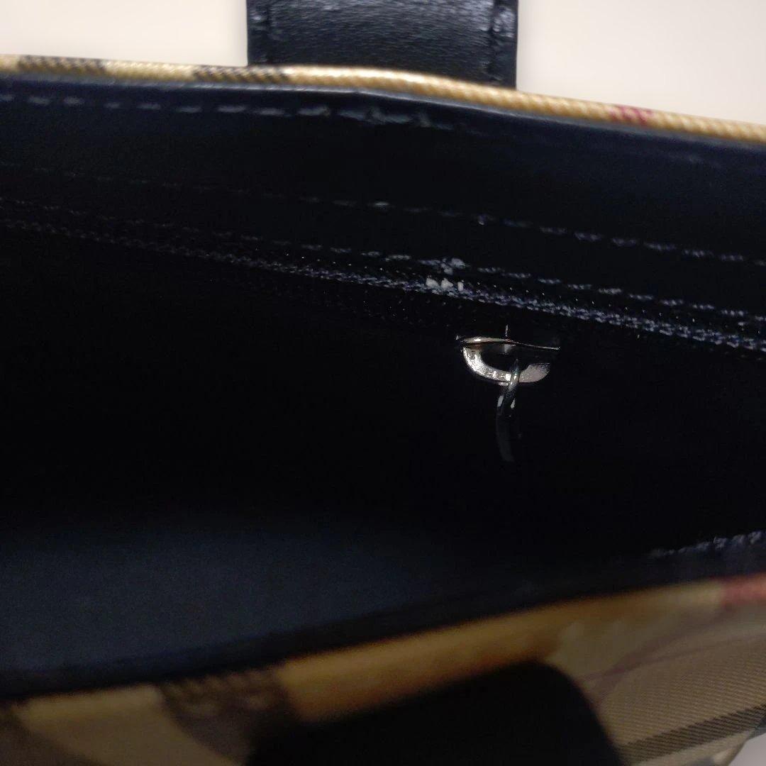美品 ＢＵＲＢEＲＲY ノバチェックトートバッグ