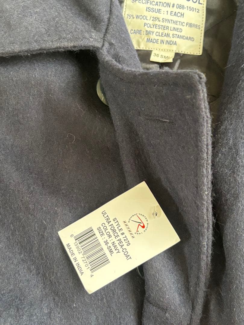 ROTHCO ロスコ U.S.NAVY ピーコート ネイビー