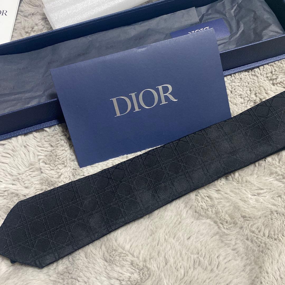 新品タグ付き ディオール ネクタイ ハイブランド カナージュ シルク