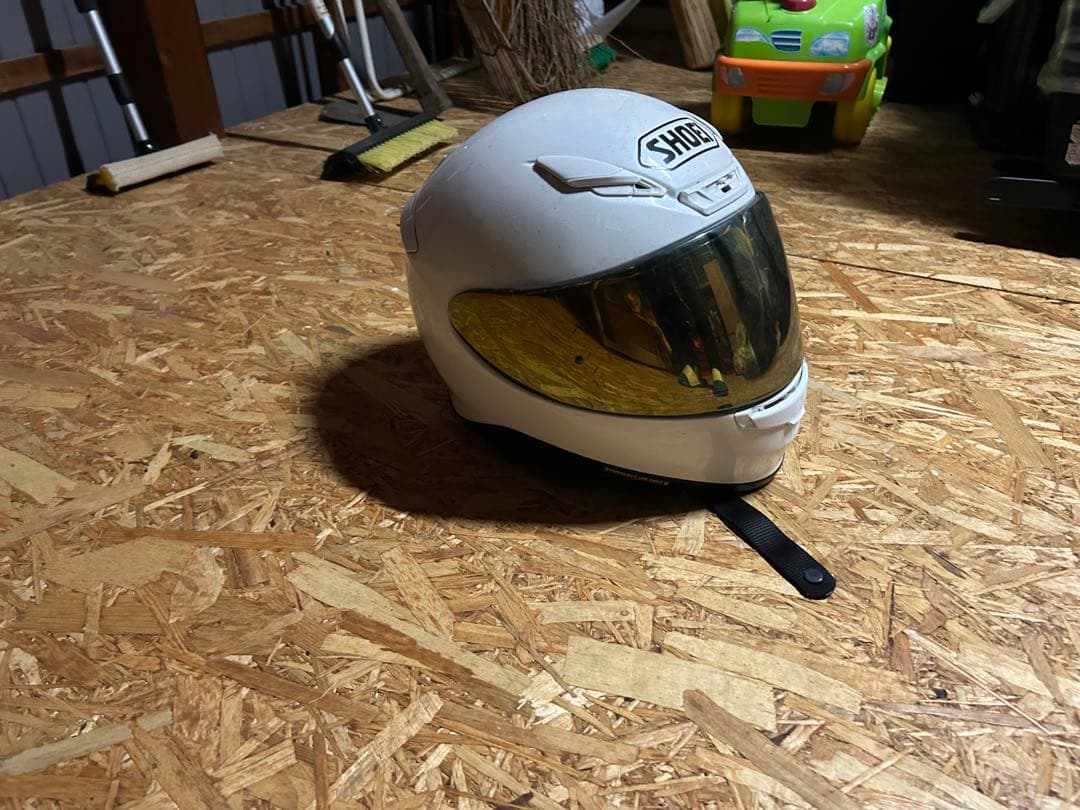 SHOEI フルフェイスヘルメット ホワイト ミラーシールドZ-7 ビーコム付き