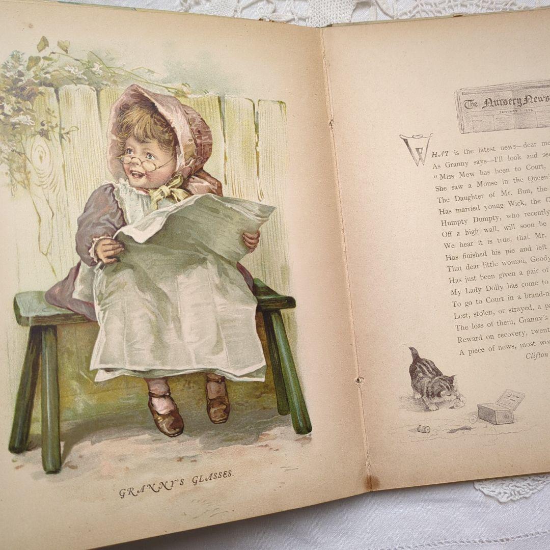 超稀少1892アーネストニスター絵本 初版本 洋書古書 児童書 ヴィクトリアン