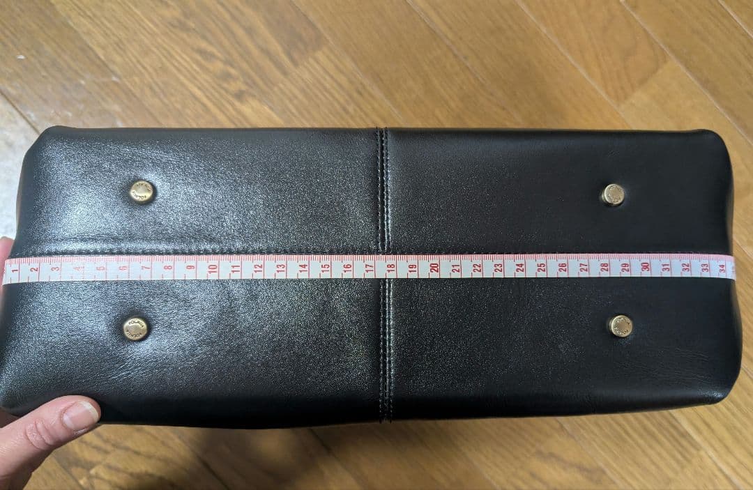 FOLNUA ブラックヴィンテージ　バトーバッグ