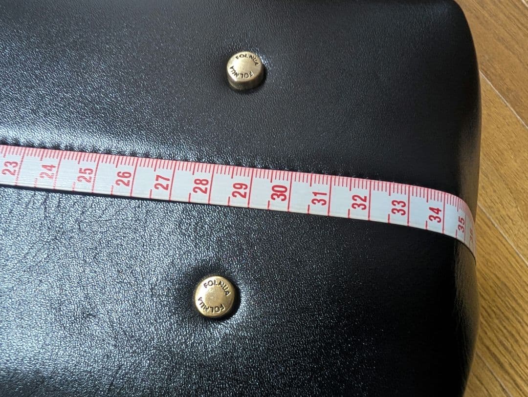 FOLNUA ブラックヴィンテージ　バトーバッグ