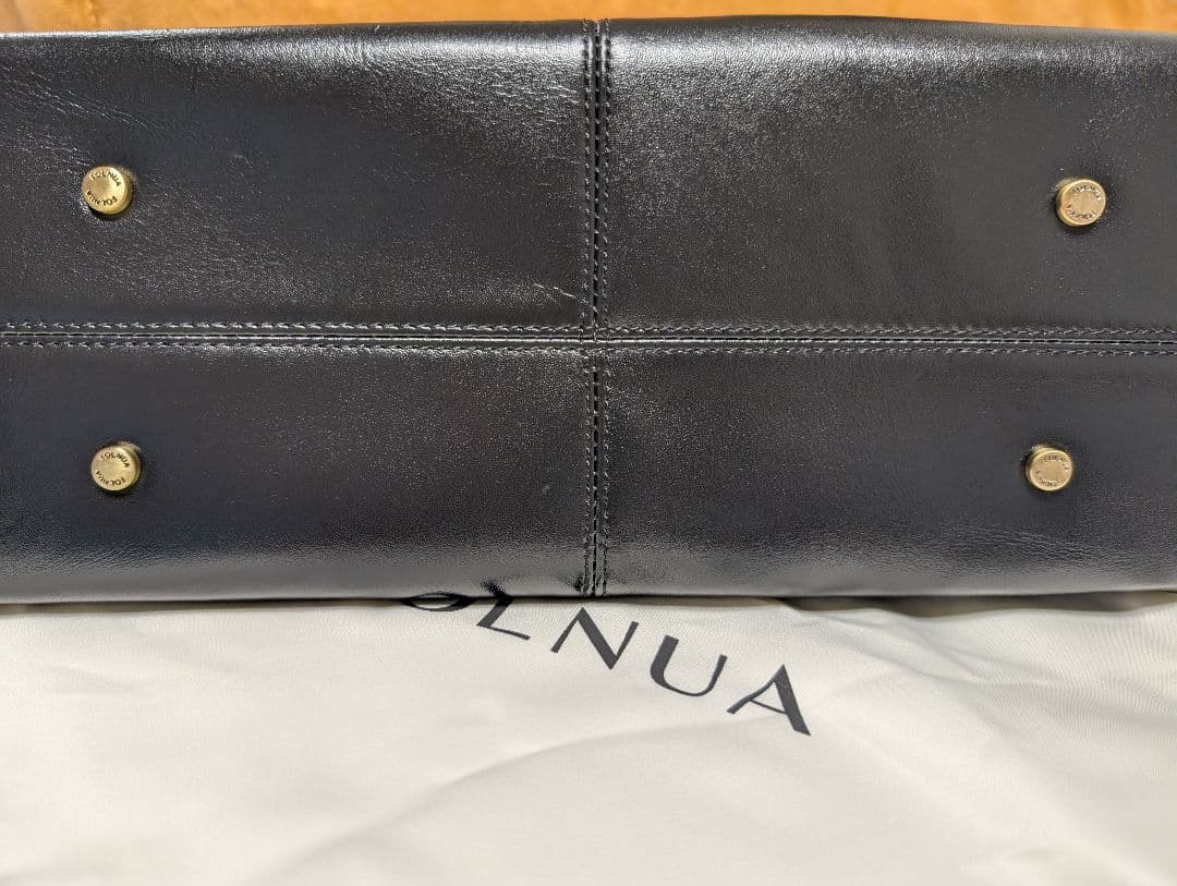 FOLNUA ブラックヴィンテージ　バトーバッグ