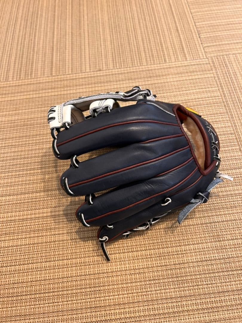 ミズノプロ　 軟式　内野手用グローブ 右投げ ネイビー