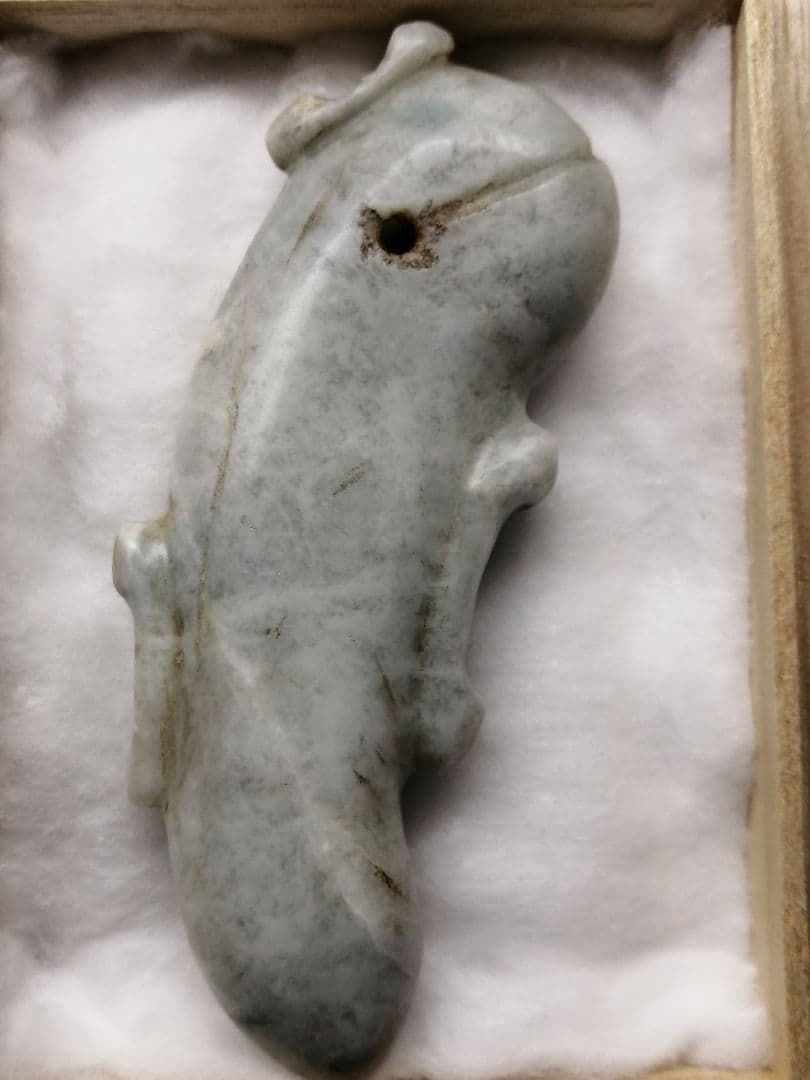 【竹田城】古墳期『糸魚川翡翠勾玉』出土品　超特大勾玉　9.0cm子持勾玉