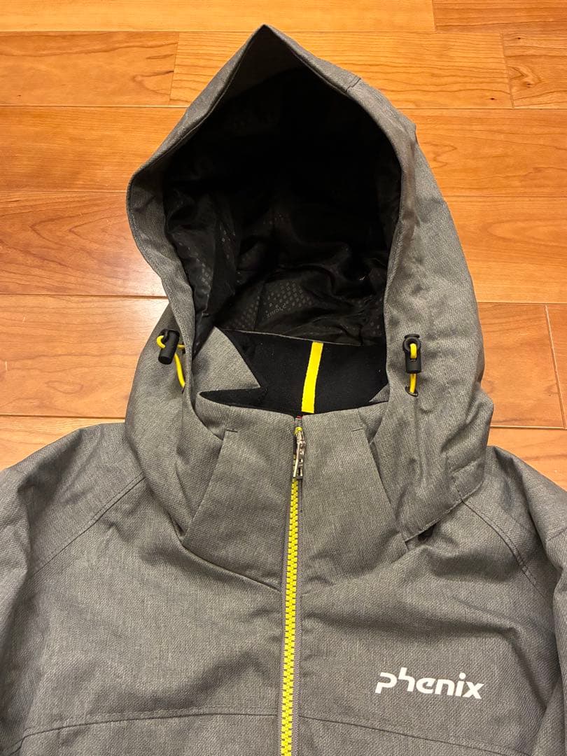 美品　phoenix　フェニックス　スキーウェア　スノボウェア　上下　グレー　M
