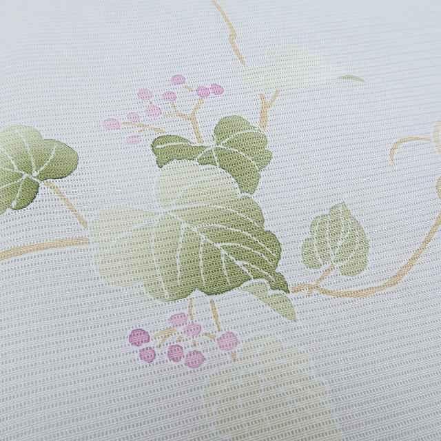 夏着物 正絹 絽“お顔にこやか、ルンルンの童子とあなた♪”訪問着 N-33