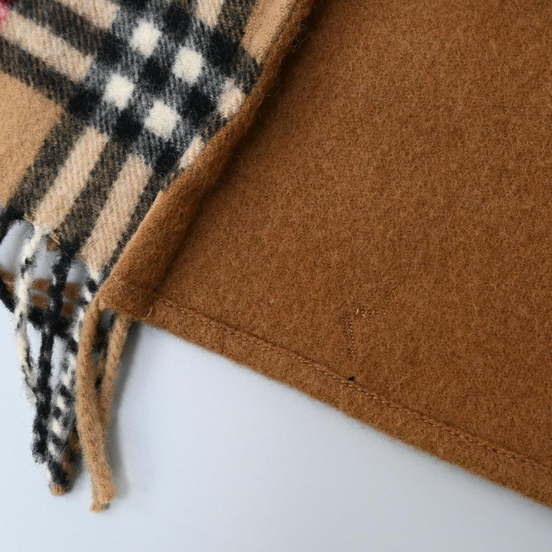 ■ 48026★ バーバリーズ ポンチョ ストール ショール ノバチェック*