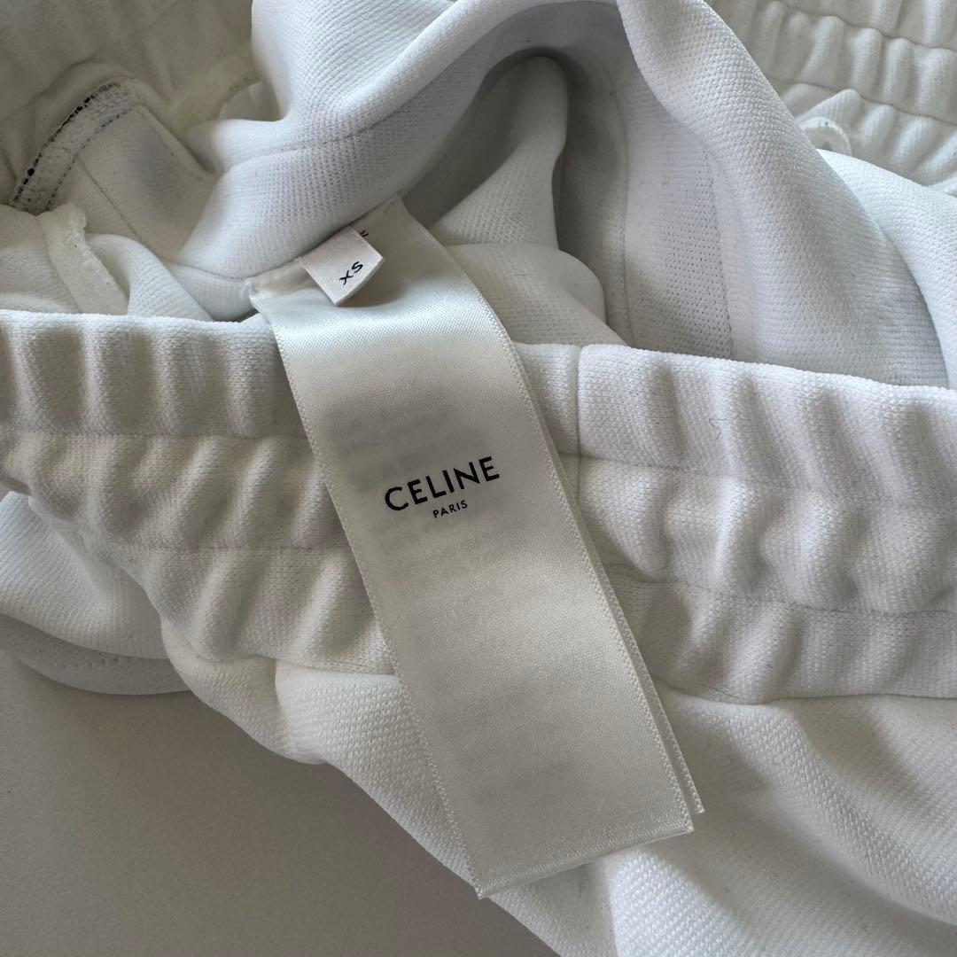 セリーヌ パンツ ショート ハーフ トリオンフ ロゴ ライン celine