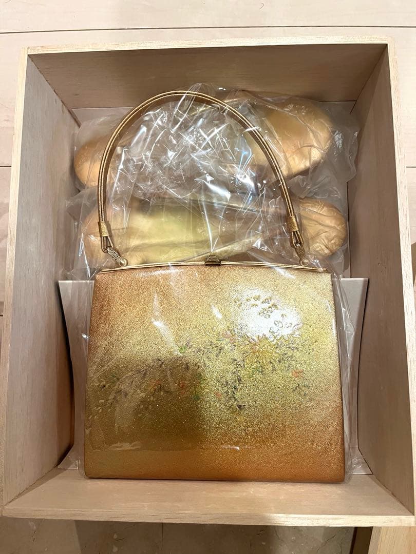 訪問着・礼装用 本皮 草履・バッグ セット