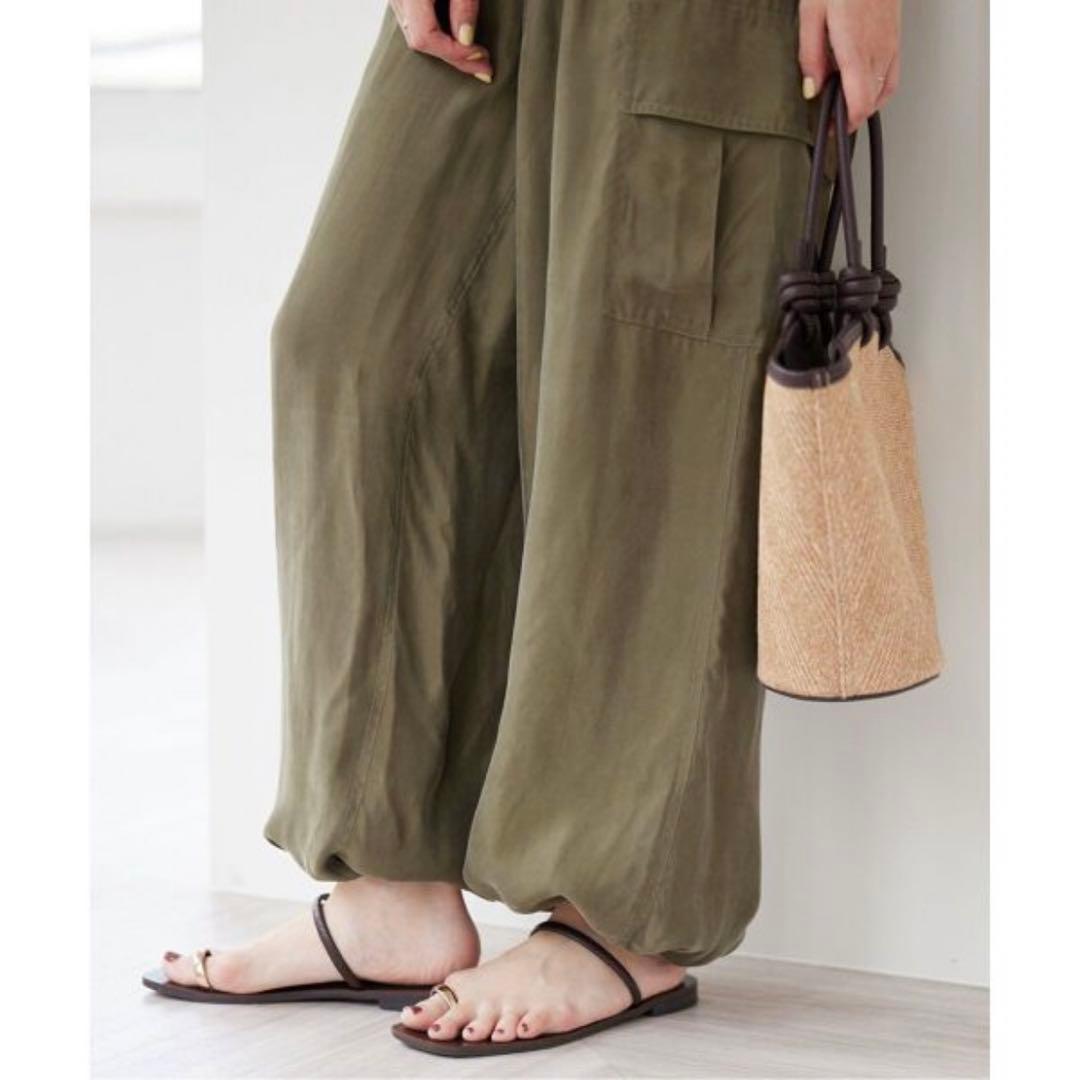 スローブイエナ　キュプラ カーゴパンツ