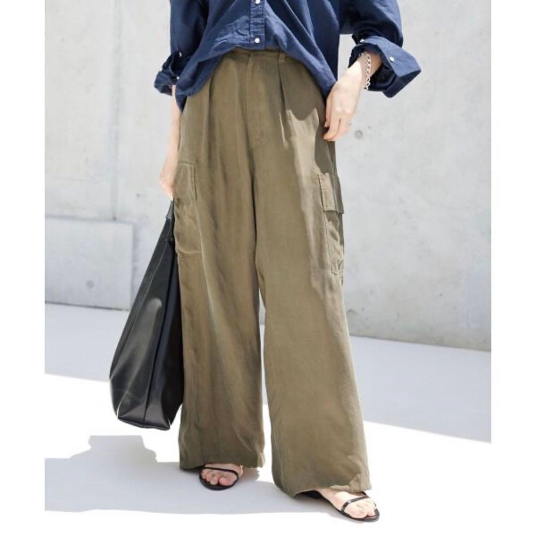 スローブイエナ　キュプラ カーゴパンツ