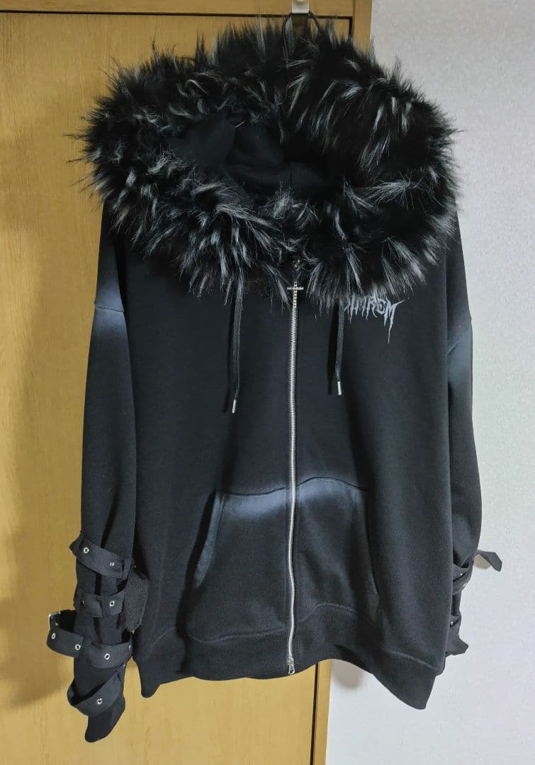 DimMoire REFLEM 超ハトメファーフードパーカー 黒