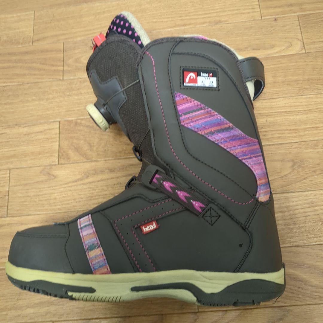 【美品】HEAD ZORA BOA ブーツ ブラウンピンク　24cm