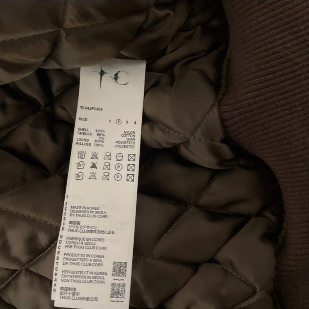 THUG CLUB ブラウン MA-1 フライトジャケット