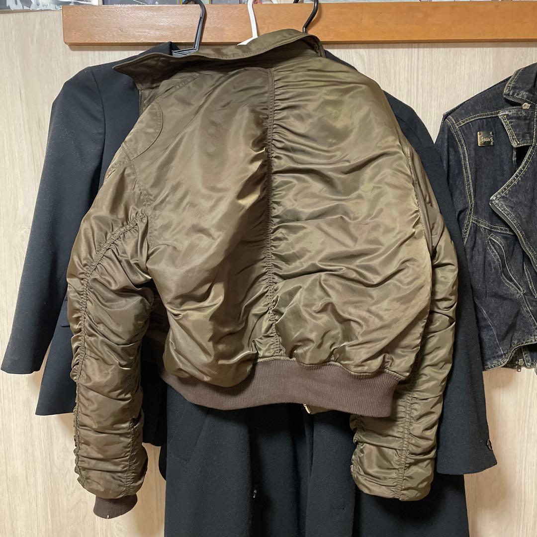 THUG CLUB ブラウン MA-1 フライトジャケット