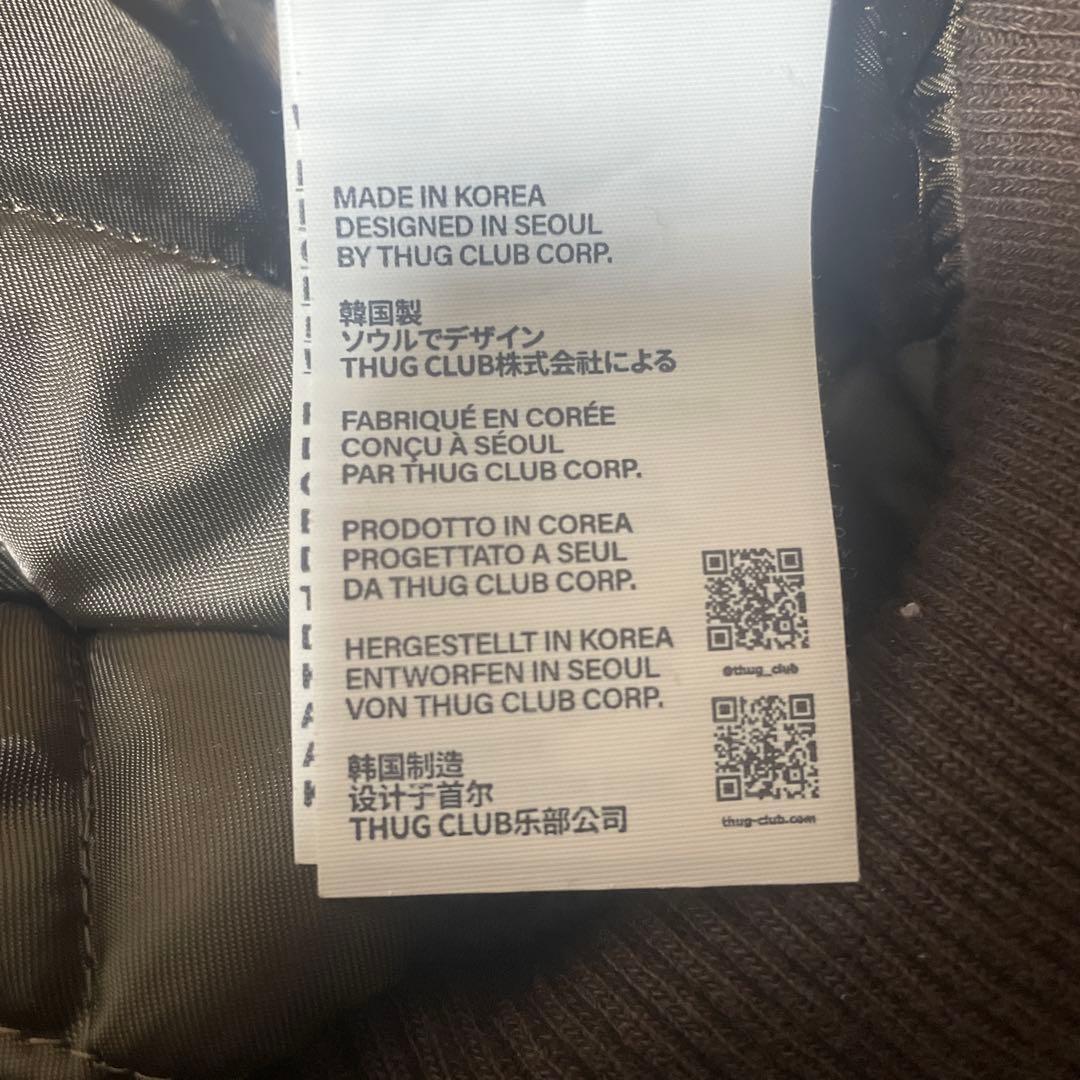 THUG CLUB ブラウン MA-1 フライトジャケット