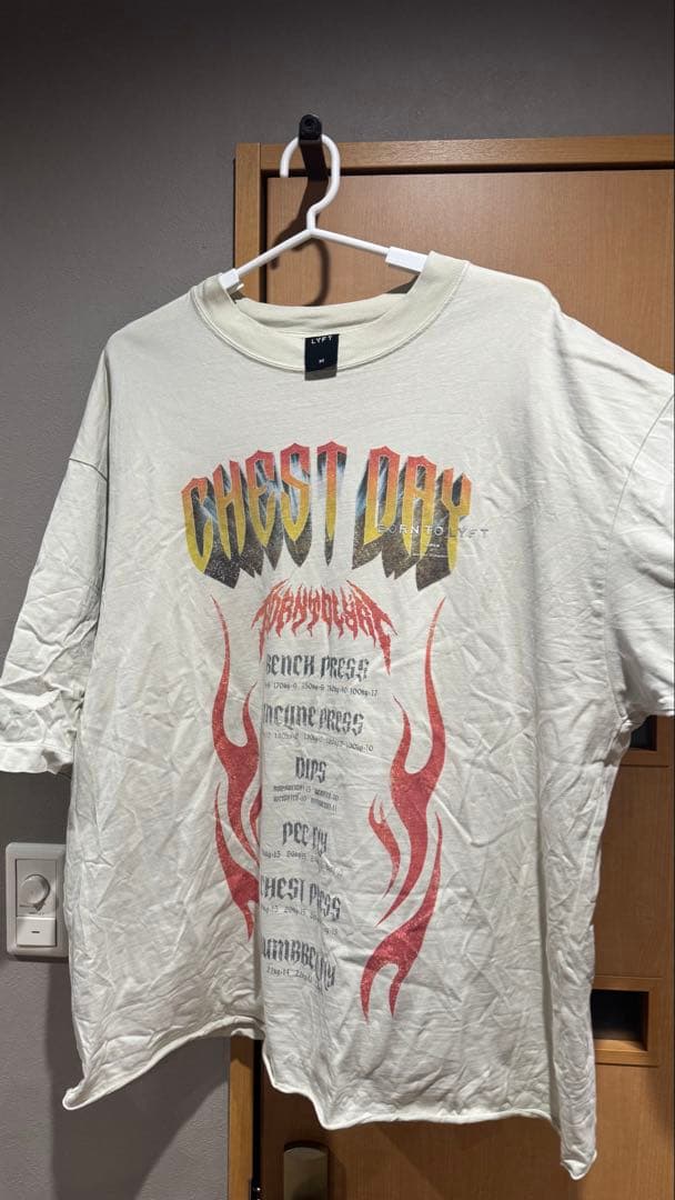 トップス LYFT CHEST DAY VINTAGE EXTRA BIG T-SHIRT