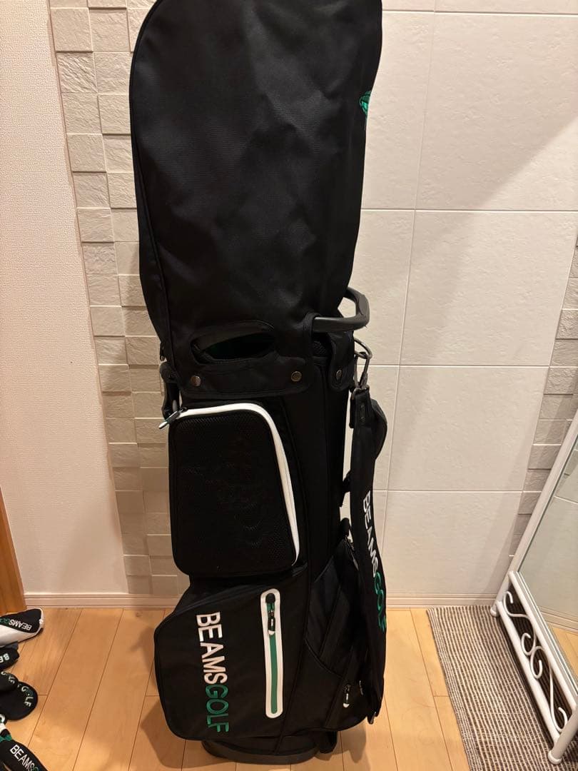 BEAMS GOLF キャディバッグ ブラック ヘッドカバー付き