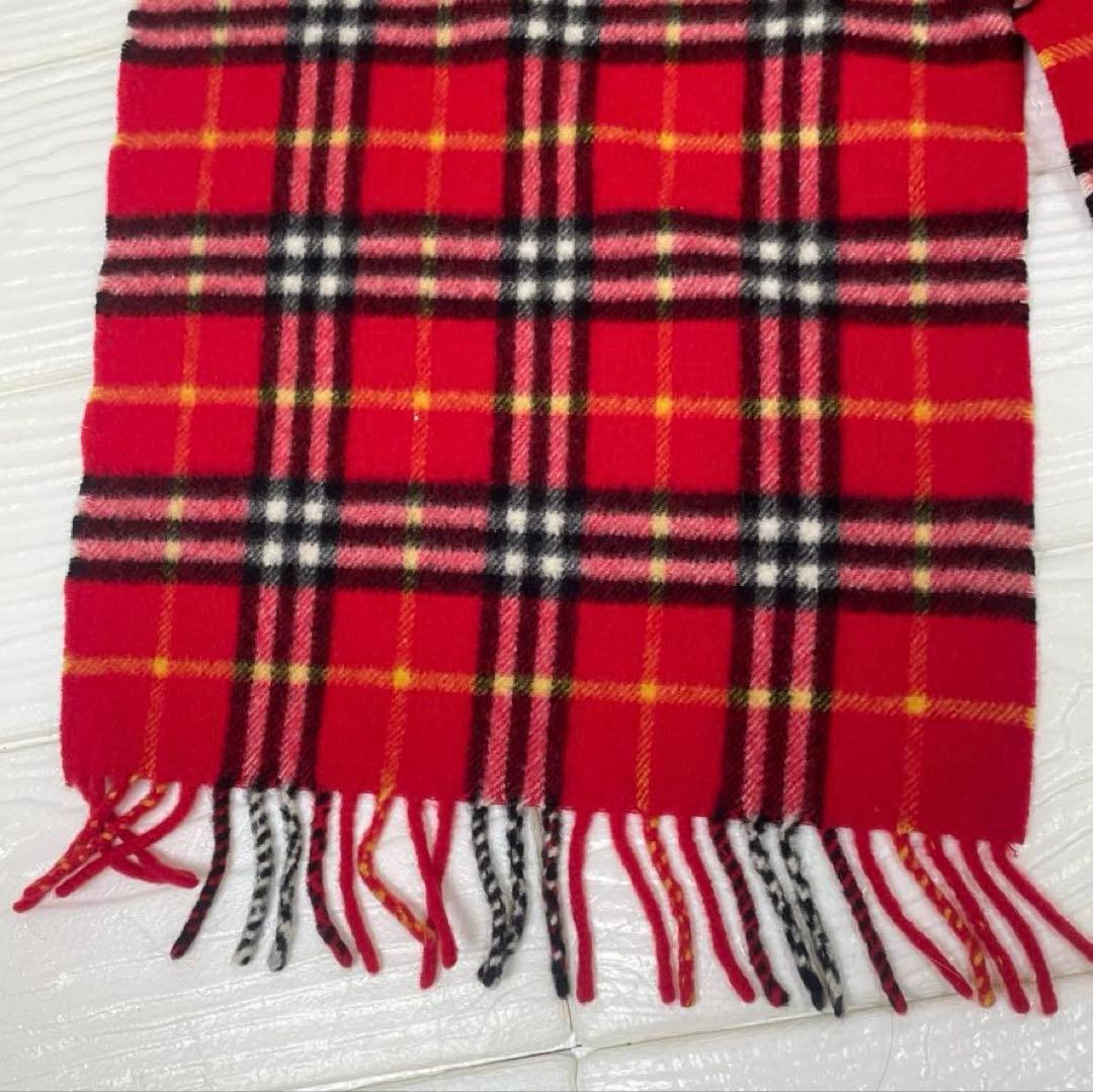 Burberrys カシミア100％ マフラー ノバチェック　レッド
