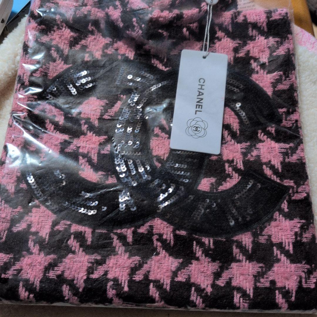 CHANEL ツイードトートバッグ　スパンコール　ノベルティ