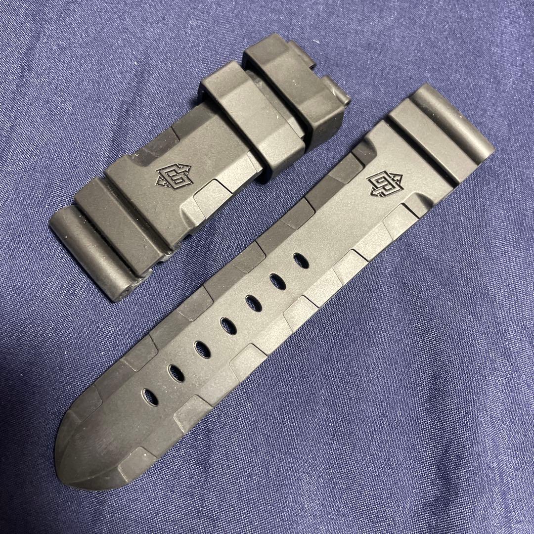 PANERAI 純正ラバーベルト 尾錠用 ブラック 24mm